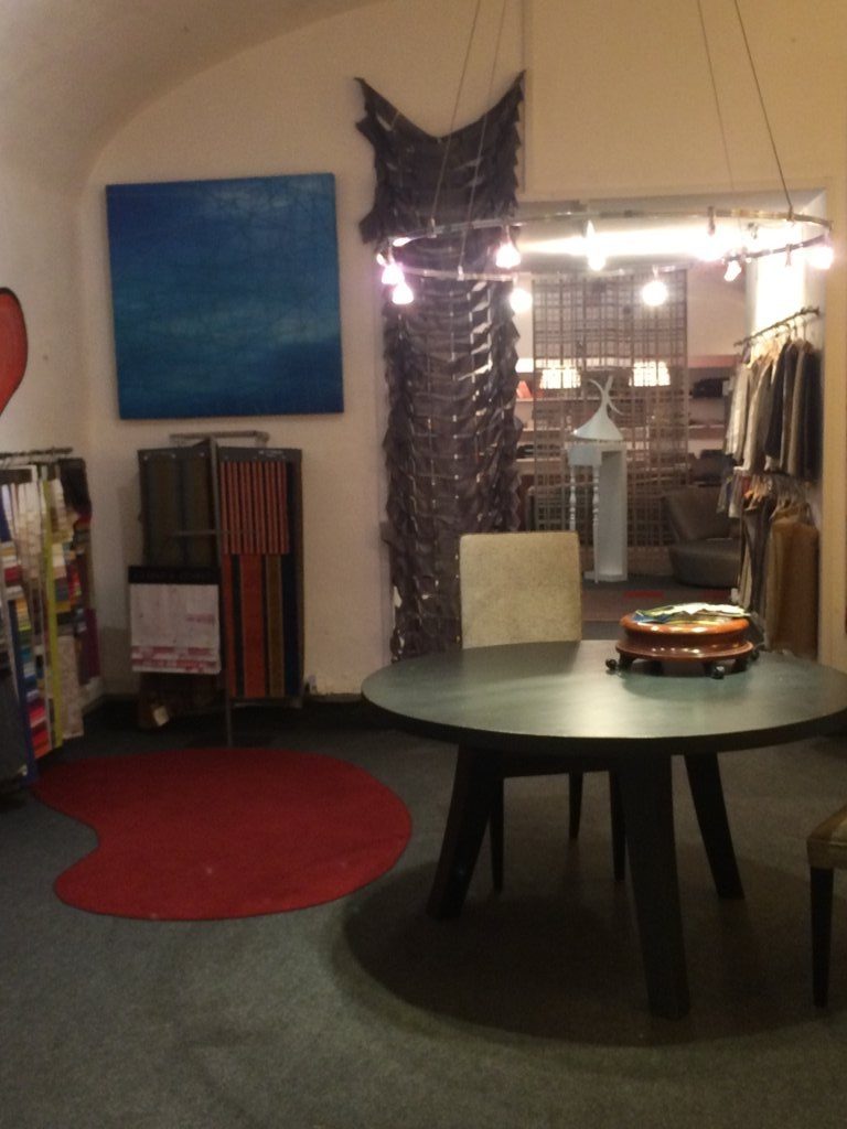 Dettaglio di allestimento nello showroom Bistolfi, Roma